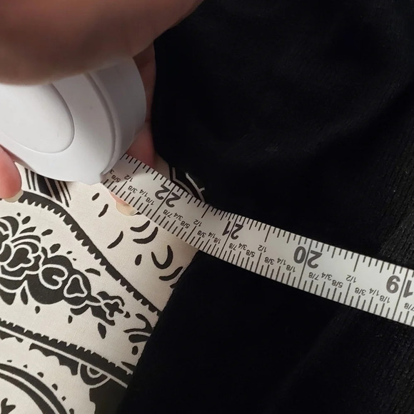 Matty M | V Neck Sweater with Side Slits | Black | NWT - Picture 3 of 4